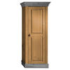 SCHRANK - Laugenfarbig/Grau, ROMANTIK / LANDHAUS, Holz/Metall (65/163/45cm) - Boxxx