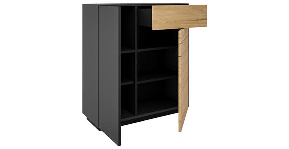 SCHUHSCHRANK 91/103/36 cm - Wildeiche/Anthrazit, Natur, Holz/Holzwerkstoff (91/103/36cm) - Dieter Knoll
