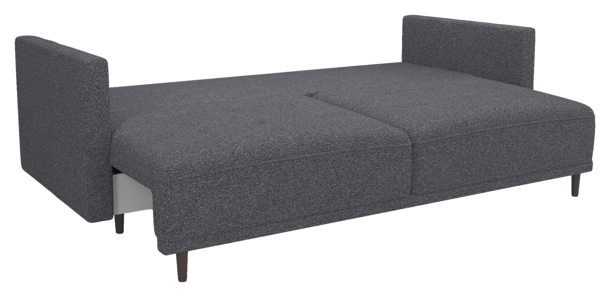 SCHLAFSOFA Webstoff Dunkelgrau  - Dunkelgrau, Design, Textil (223/96/95cm) - MID.YOU