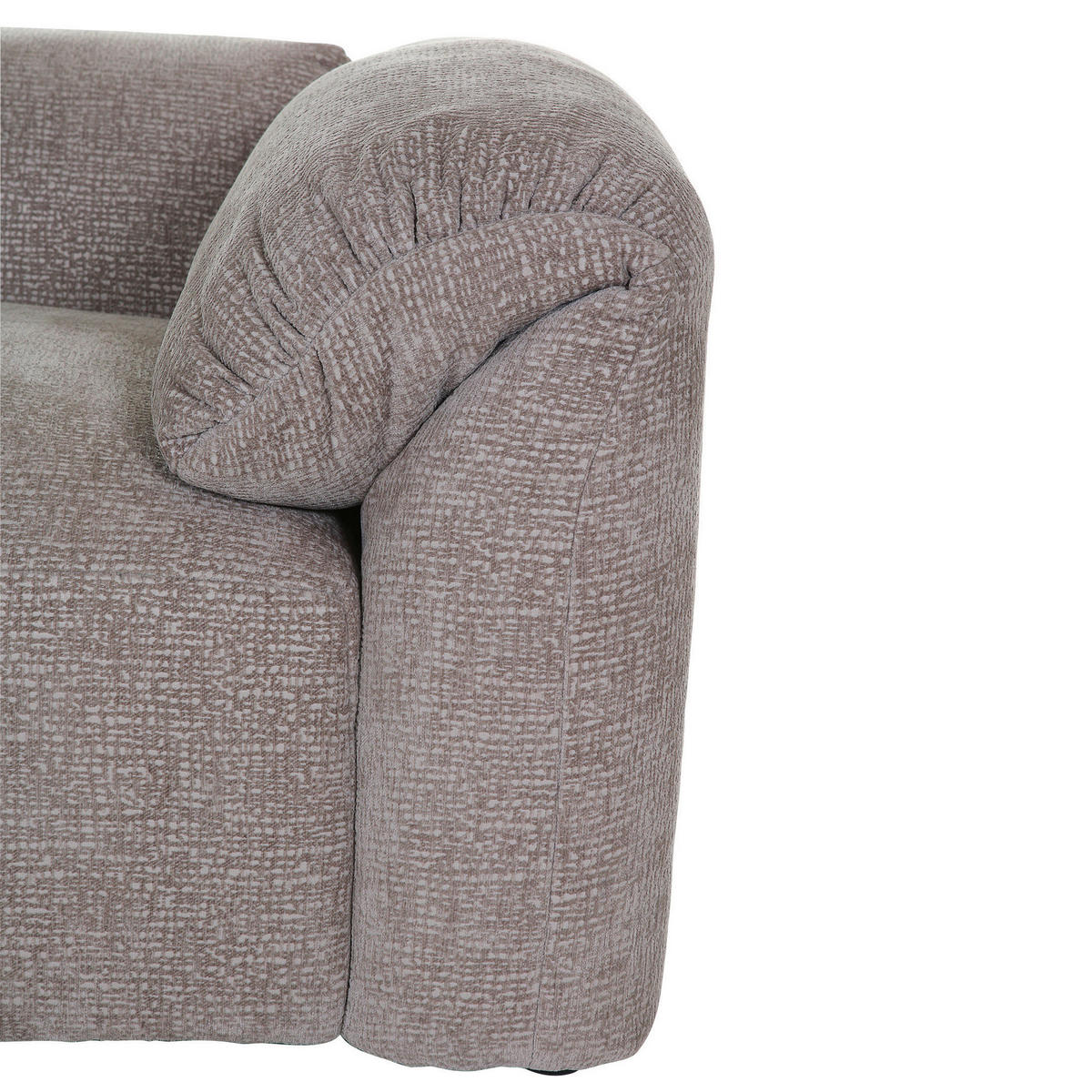 ECKSOFA in Flachgewebe Braun  - Schwarz/Braun, Modern, Kunststoff/Textil (239/317cm) - Carryhome