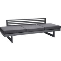 GARTENLIEGE 216/68/80 cm  - Graphitfarben/Grau, Basics, Textil/Metall (216/68/80cm) - Stern