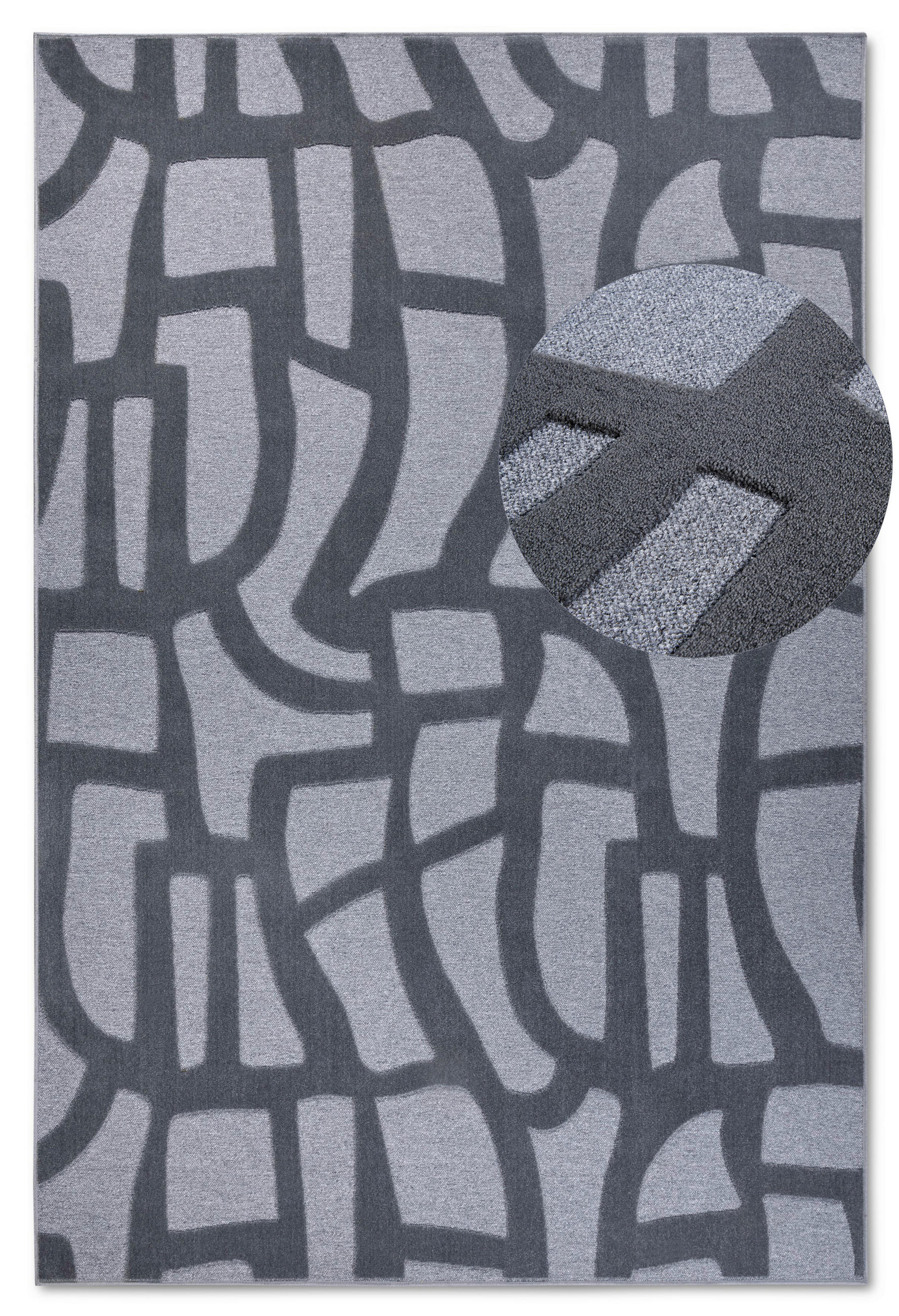 FLACHWEBETEPPICH 160/230 cm Kollektion 1879 Anthrazit  - Anthrazit, Design, Textil (160/230cm) - Villeroy & Boch