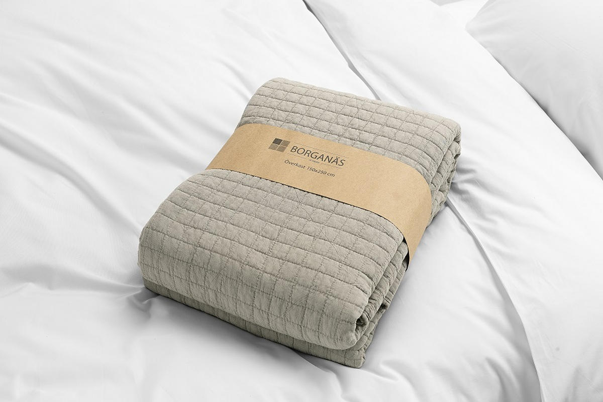 SÄNGÖVERKAST 150/250 cm  - beige, Basics, textil (150/250cm)