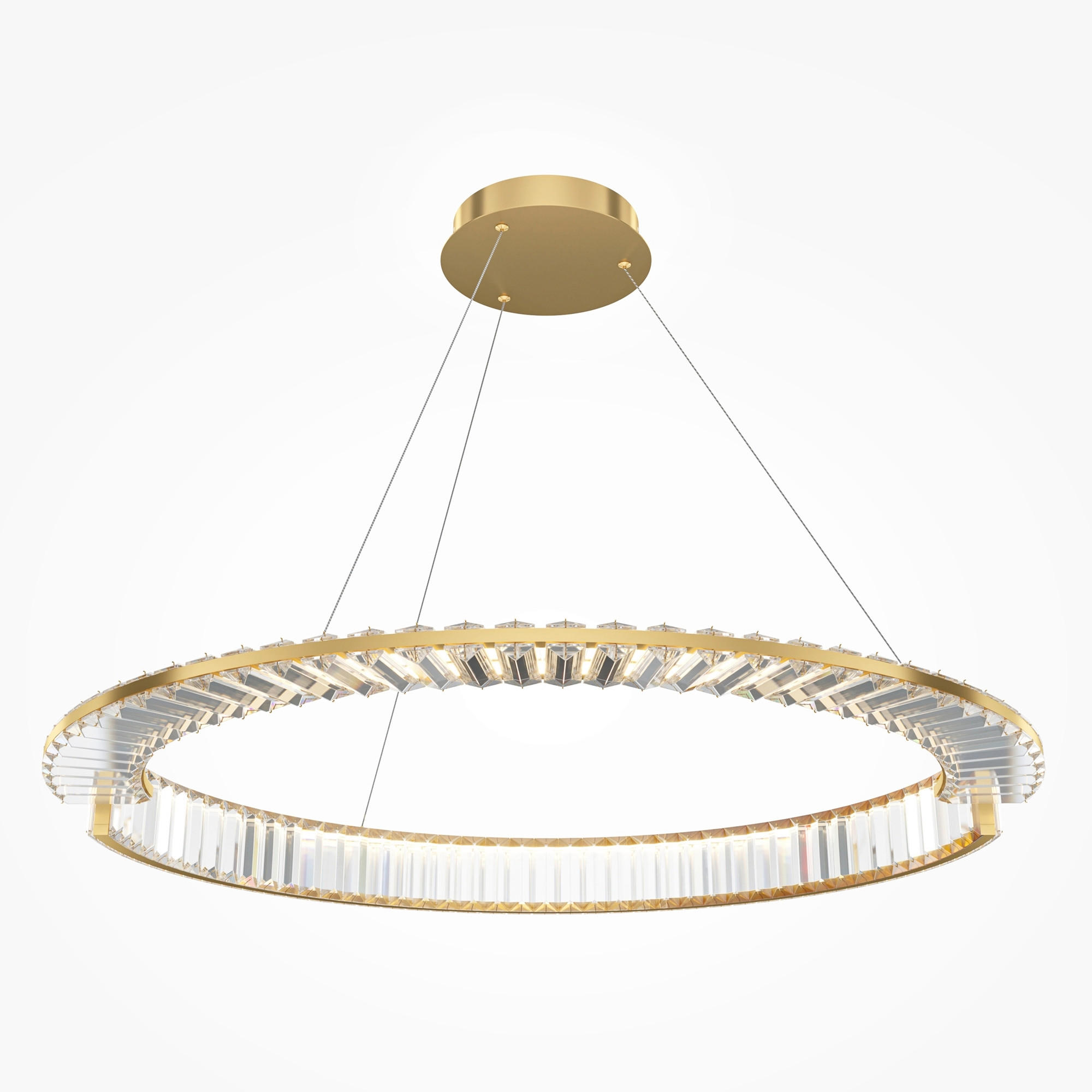 PENDELLEUCHTE Krone 80/12 cm  - Messingfarben, Design, Metall (80/12cm) - MAYTONI