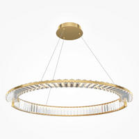 PENDELLEUCHTE Krone 80/12 cm  - Messingfarben, Design, Metall (80/12cm) - MAYTONI