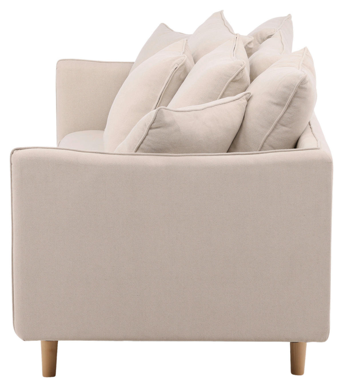 2-SITZER-SOFA in Beige  - Beige, Design, Holz/Textil (240/91/92cm) - Livetastic
