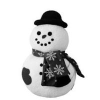 ZIERKISSEN  42/27 cm   - Weiss/Schwarz, Konventionell, Textil (42/27cm) - X-Mas