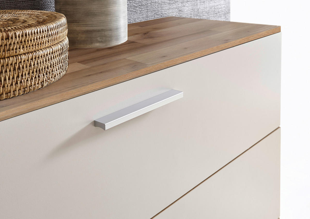 KOMMODE  in 120/86,6/38 cm  - Champagner/Eichefarben, MODERN, Holzwerkstoff/Kunststoff (120/86,6/38cm) - MID.YOU