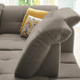 ECKSOFA in Chenille Hellbraun  310/240 cm  - Hellbraun/Schwarz, Design, Textil/Metall (310/240cm) - Xora