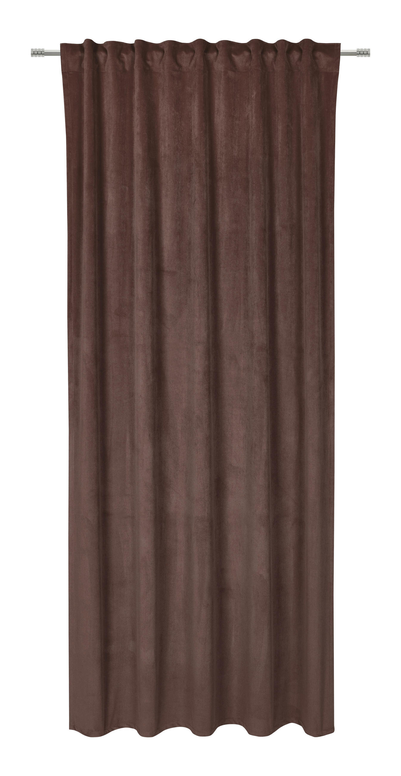 FERTIGVORHANG blickdicht  - Braun, Basics, Textil (140/245cm) - Esposa