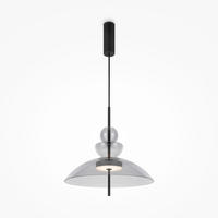 PENDELLEUCHTE 40/68 cm    - gris/noir, Modern, métal/verre (40/68cm) - MAYTONI