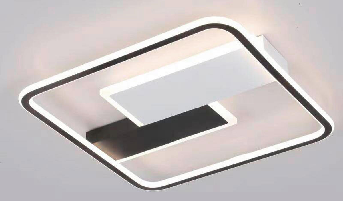 LED SVJETILJKA STROPNA  - crna, Design, metal (50/6/50cm)