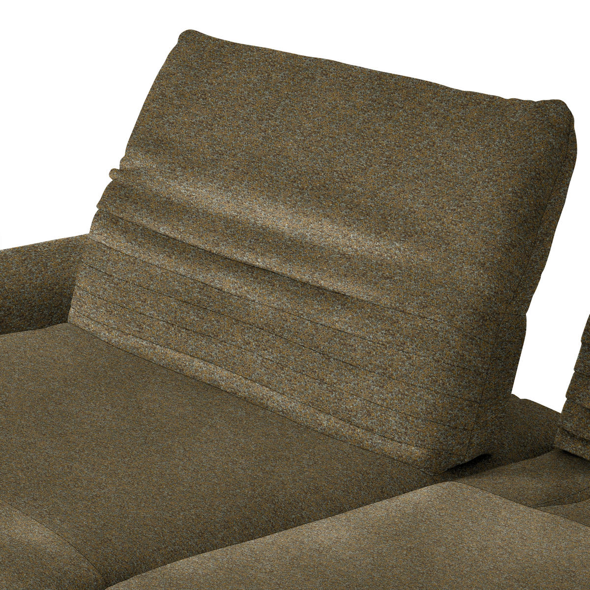 ECKSOFA  in Bouclé Khaki  170-195/280 cm  - Khaki/Schwarz, Design, Textil/Metall (170-195/280cm) - Dieter Knoll