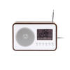UHRENRADIO   - Dunkelbraun, Basics, Holzwerkstoff (19/7/12.5cm) - Karlsson