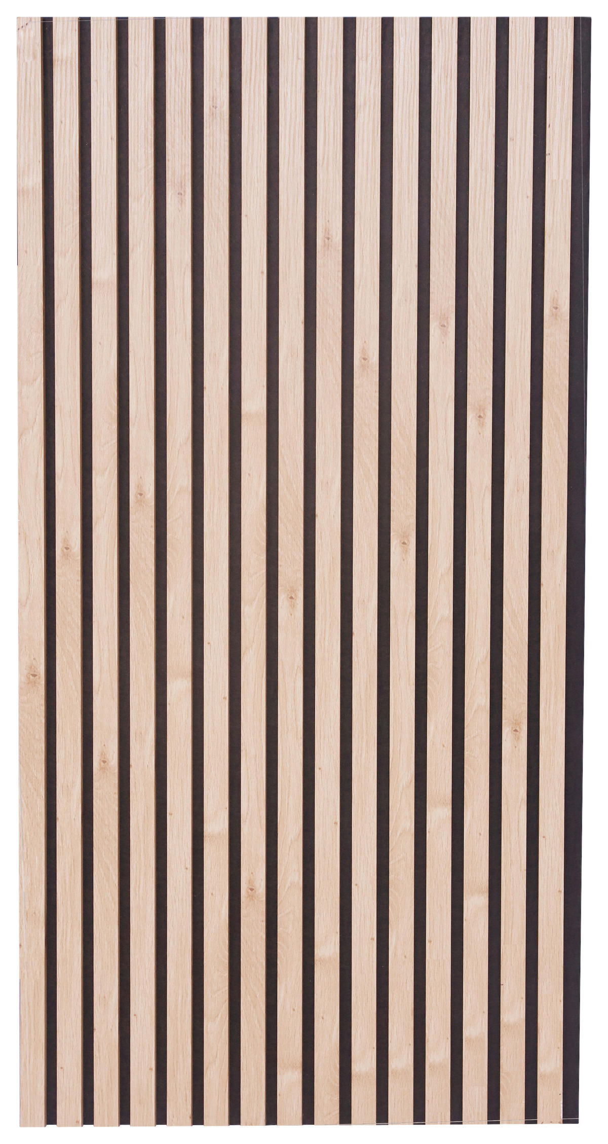 AKUSTIKPANEEL Nachbildung, Echtholz 60/120/2,1 cm  - Schwarz/Eiche Artisan, Trend, Holz/Holzwerkstoff (60/120/2,1cm) - Boxxx