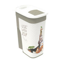 TÁPTARTÓ - fehér, Basics, műanyag (19,5/13,6/38cm) - Rotho