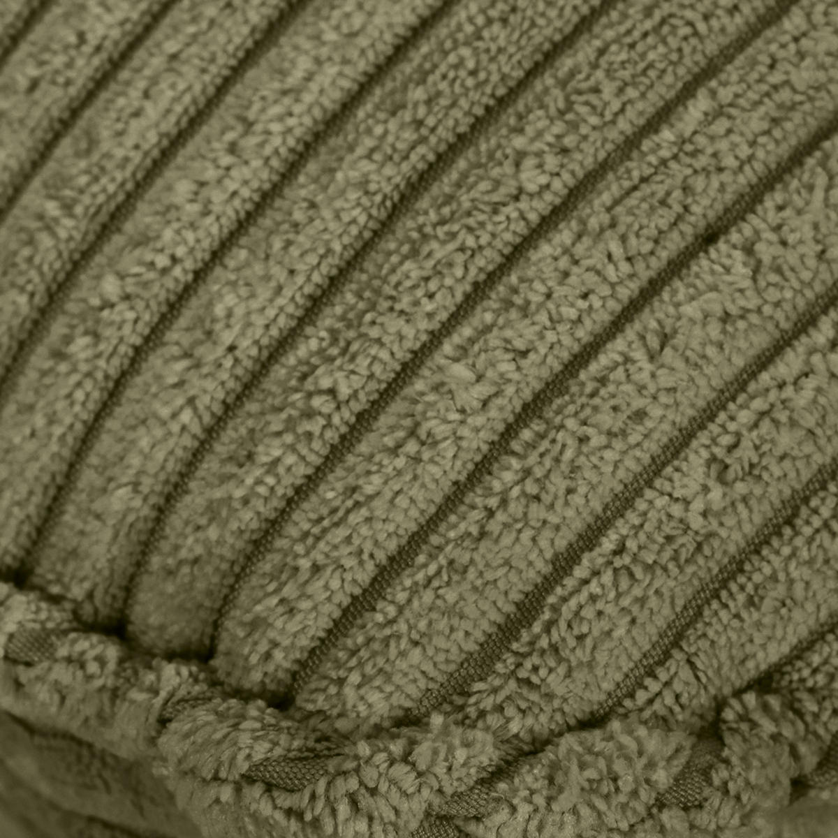 HOCKER in Textil Dunkelgrün  - Dunkelgrün/Schwarz, Konventionell, Textil/Metall (60/49/53cm) - MID.YOU
