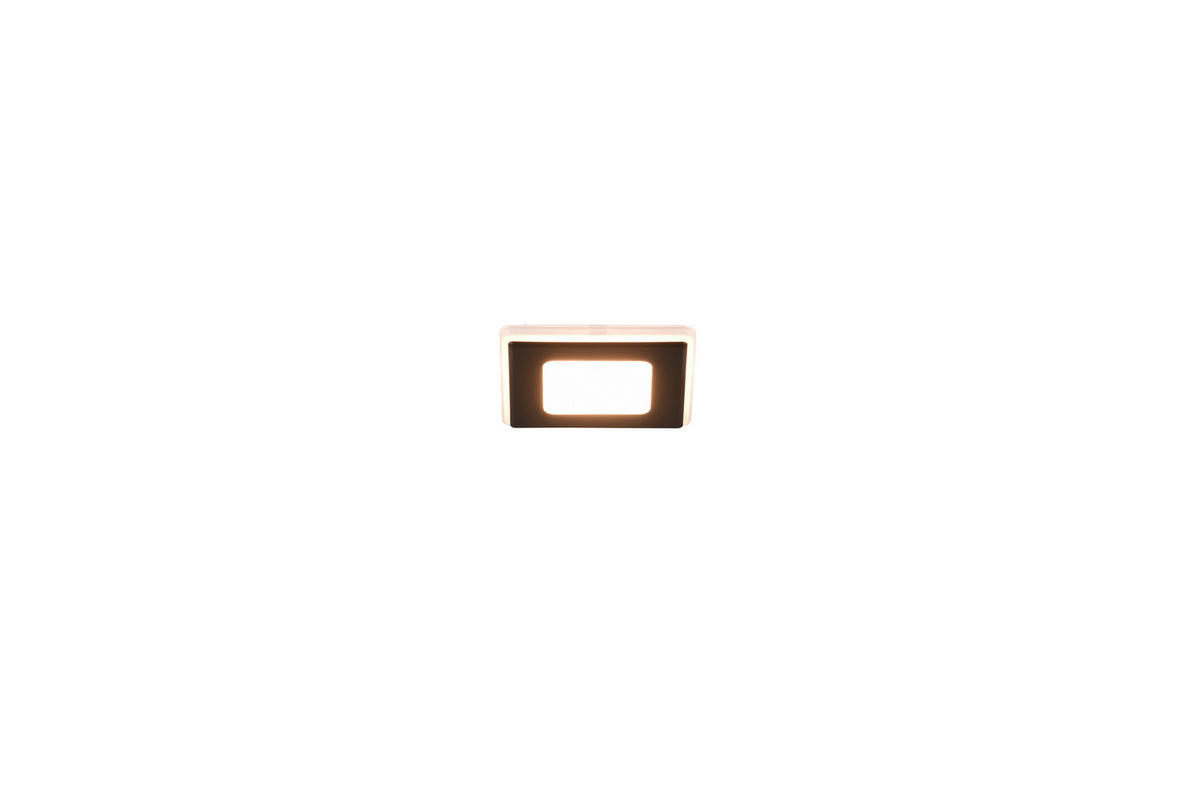 LED-EINBAUSPOT NIMBUS 8,5/8,5/3,9 cm   - Schwarz, Design, Kunststoff (8,5/8,5/3,9cm) - Trio Leuchten