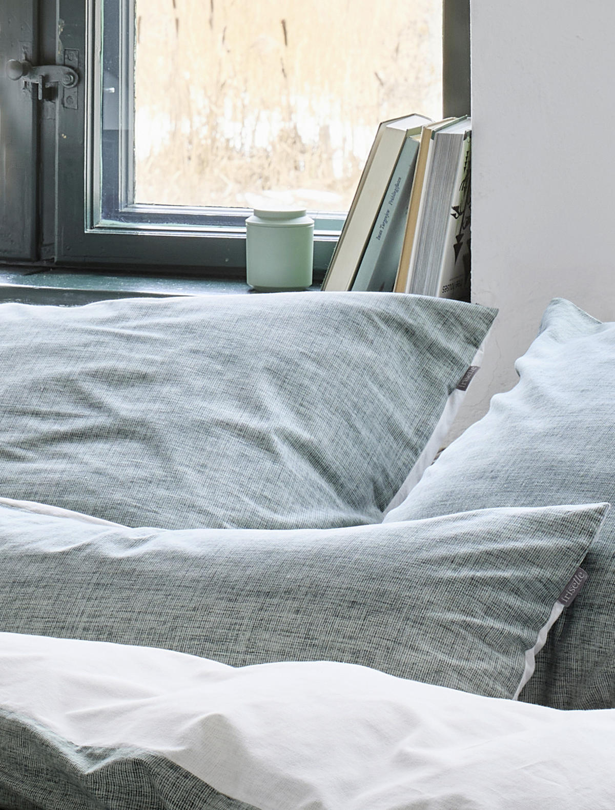 WENDEBETTWÄSCHE Makosatin 135/200 cm  - Grün, KONVENTIONELL, Textil (135/200cm) - Irisette
