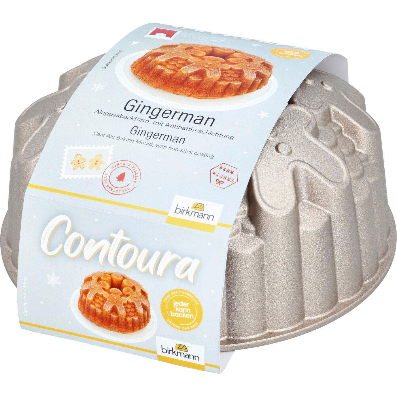 GUGELHUPFFORM  - Alufarben, Trend, Metall (22/10cm) - Birkmann