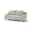 SCHLAFSOFA ROXY in Flachgewebe Beige  - Beige/Schwarz, Design, Textil/Metall (200/96/93cm) - MID.YOU