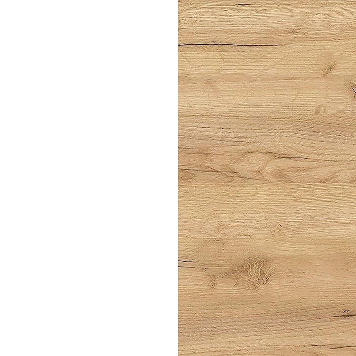 GARDEROBE 2-teilig  in 74/200/33 cm  - Eichefarben/Weiß, Design, Holzwerkstoff (74/200/33cm) - Germania
