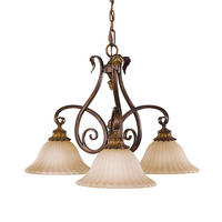 KRONLEUCHTER Sonomavalley 71.1/56.5 cm  - Rotbraun, KONVENTIONELL, Glas/Metall (71.1/56.5cm) - Elstead Lighting