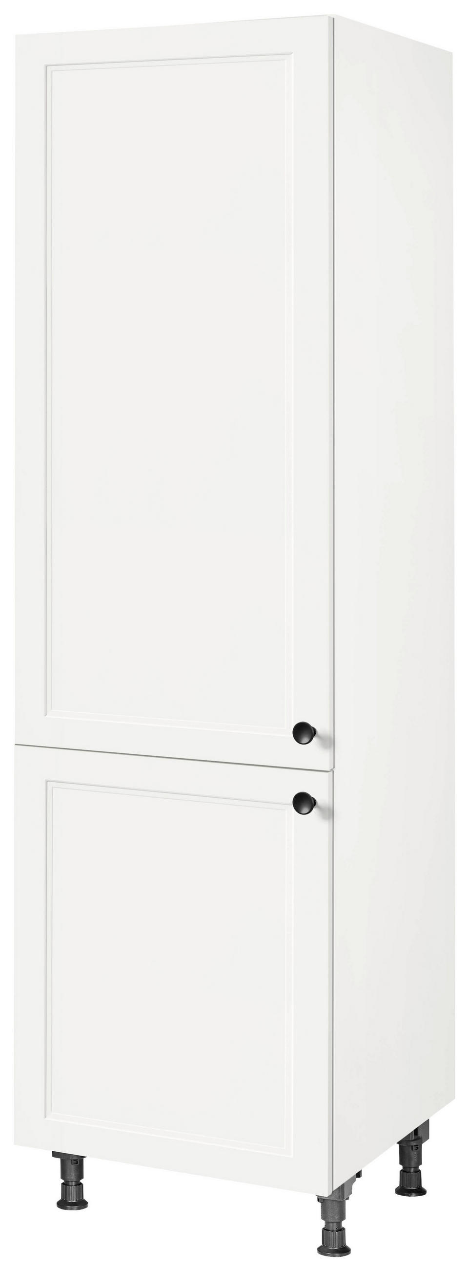 GESCHIRRSCHRANK 60/216,6/58 cm  in Weiß  - Schwarz/Weiß, MODERN, Holzwerkstoff/Metall (60/216,6/58cm) - Nobilia