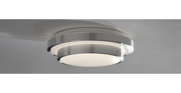 LED-DECKENLEUCHTE 29/9 cm - Alufarben, Basics, Kunststoff/Metall (29/9cm) - Novel