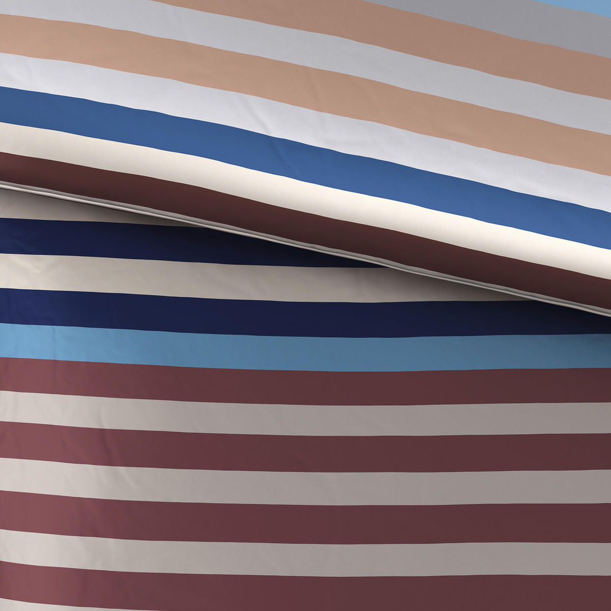 BETTWÄSCHE Arai Satin 200/200 cm  - Blau, Basics, Textil (200/200cm) - Novel