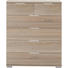 KOMMODE 82/102/42 cm - Chromfarben/Eichefarben, Design, Holzwerkstoff/Kunststoff (82/102/42cm) - Carryhome KOMMODE 82/102/42 cm - Chromfarben/Eichefarben, Design, Holzwerkstoff/Kunststoff (82/102/42cm) - Carryhome