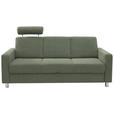 3-SITZER-SOFA in Flachgewebe Hellgrün  - Chromfarben/Hellgrün, Design, Textil/Metall (195/83/85cm) - Xora
