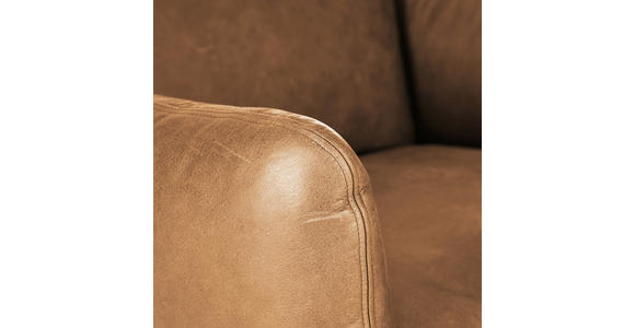 SESSEL in Mikrofaser Cognac  - Cognac/Schwarz, KONVENTIONELL, Textil/Metall (100/80/90cm) - Carryhome