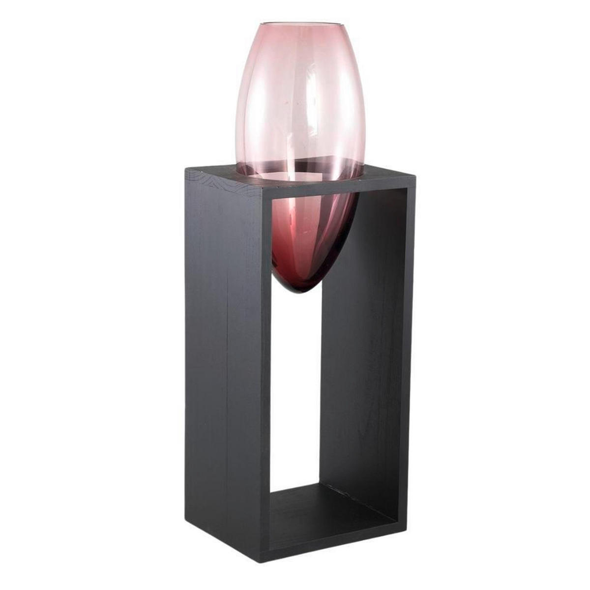 VAZA  steklo, les  - Basics, steklo/les (28/75cm)