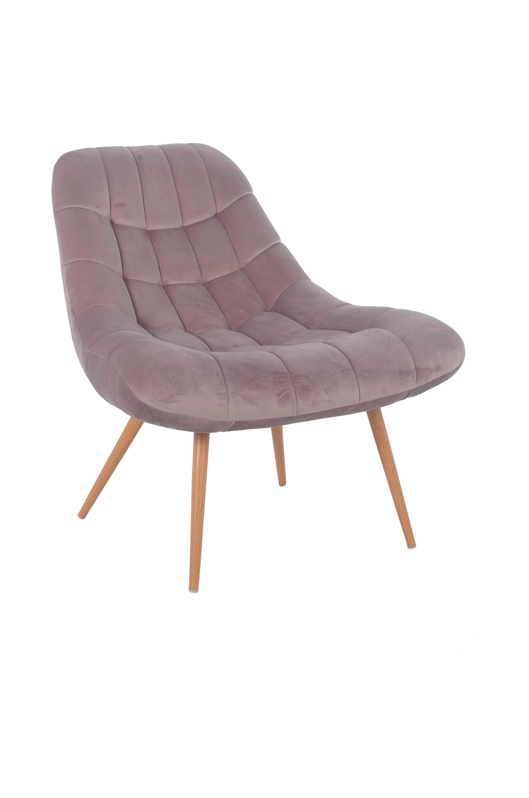 XXL-SESSEL Samt Naturfarben, Rosa    - Naturfarben/Rosa, MODERN, Textil/Metall (76/85,6/85,6cm) - Livetastic