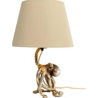 TISCHLEUCHTE 30/44/30 cm   - Beige/Goldfarben, LIFESTYLE, Kunststoff (30/44/30cm) - Kare-Design