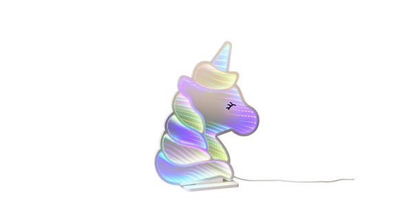 LED-DEKOLEUCHTE Unicorn 30,5/39,5 cm  - Weiß, LIFESTYLE, Kunststoff/Metall (30,5/39,5cm) - Novel