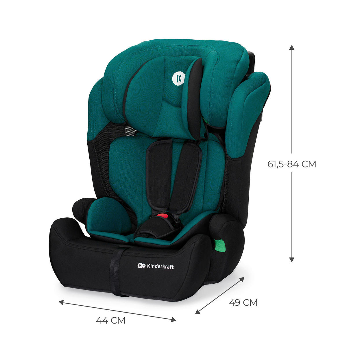 KINDERAUTOSITZ Comfort Up i-Size  - Petrol/Schwarz, Basics, Kunststoff (44/84/49cm) - kinderkraft