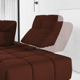ECKSOFA in Struktur Rostfarben  313/233 cm  - Rostfarben/Schwarz, Design, Kunststoff/Textil (313/233cm) - Emilio Belluti