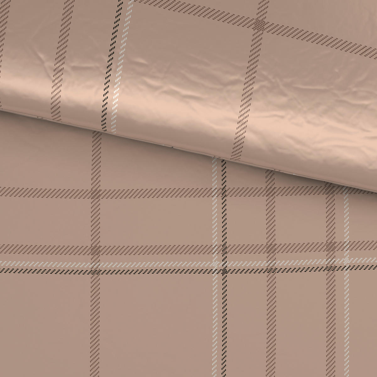 POVLEČENÍ, satén, šedohnědá, 140/200 cm - šedohnědá, Konvenční, textil (140/200cm) - Esposa