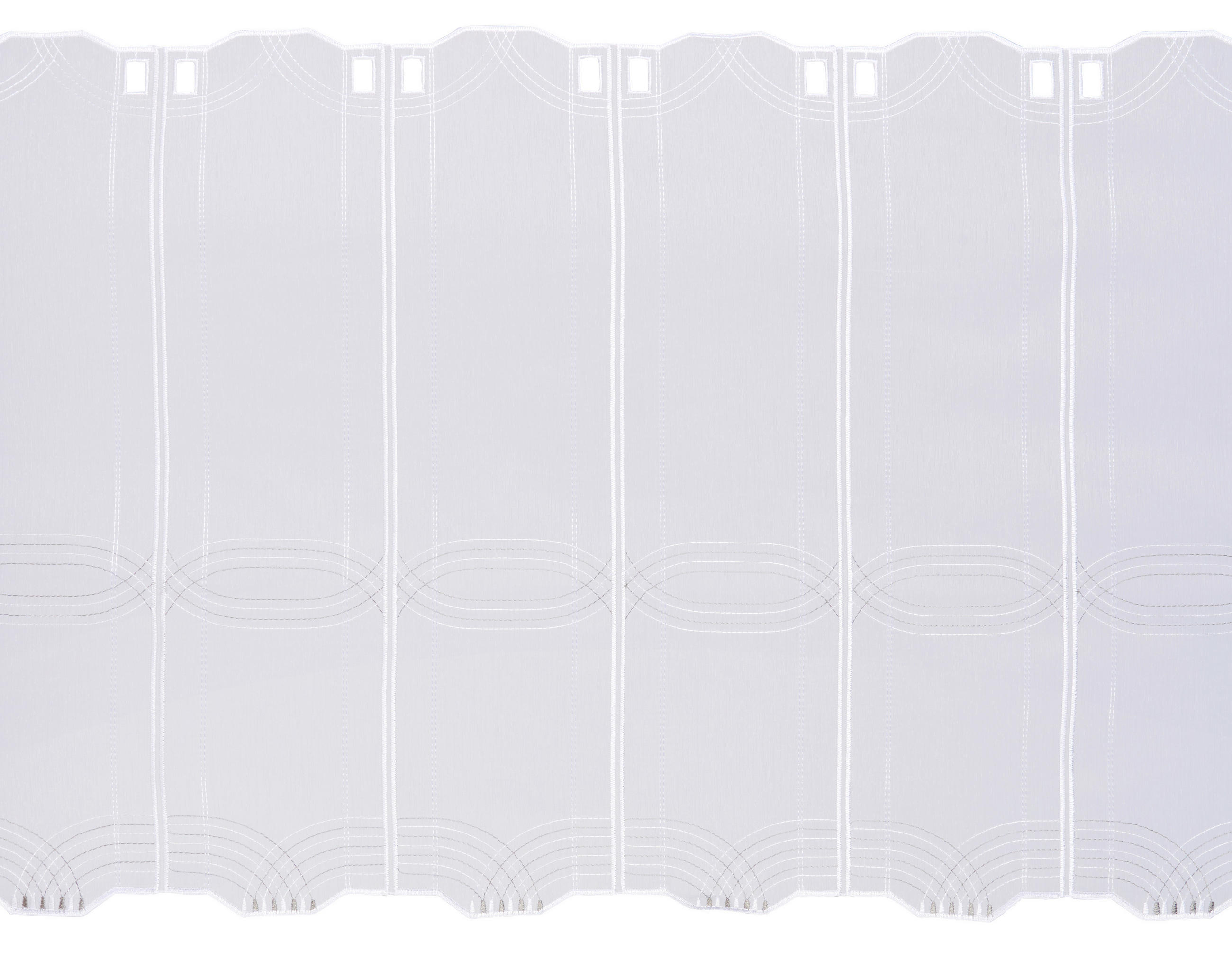 KURZGARDINE 45 cm cm   - Hellgrau, KONVENTIONELL, Kunststoff (45 cmcm) - Esposa