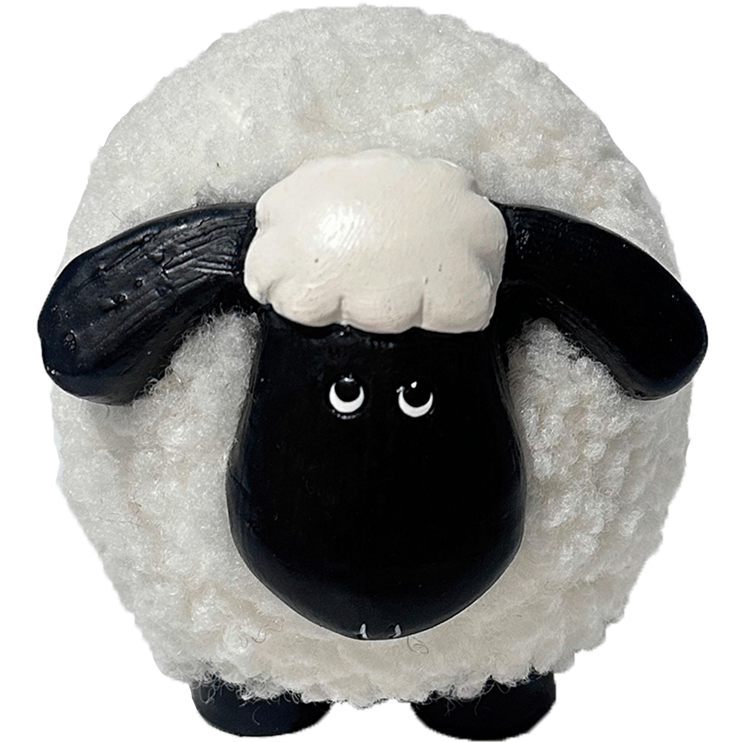 DEKOSCHAF - Schwarz/Weiß, LIFESTYLE, Keramik/Textil (13/10,5/11cm)