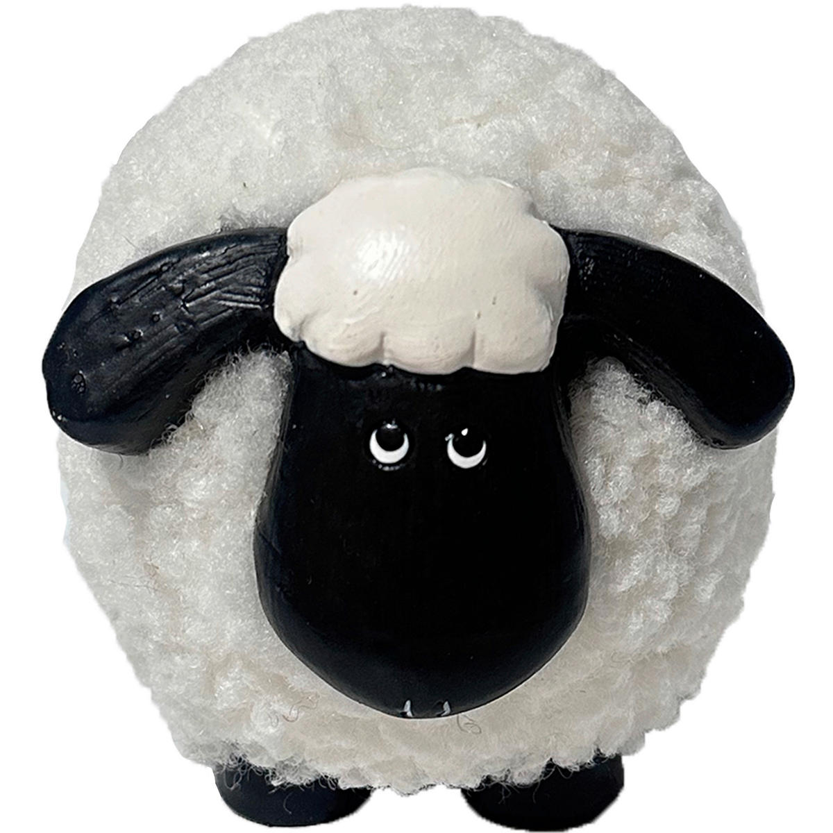 DEKOSCHAF - Schwarz/Weiß, LIFESTYLE, Keramik/Textil (13/10,5/11cm)