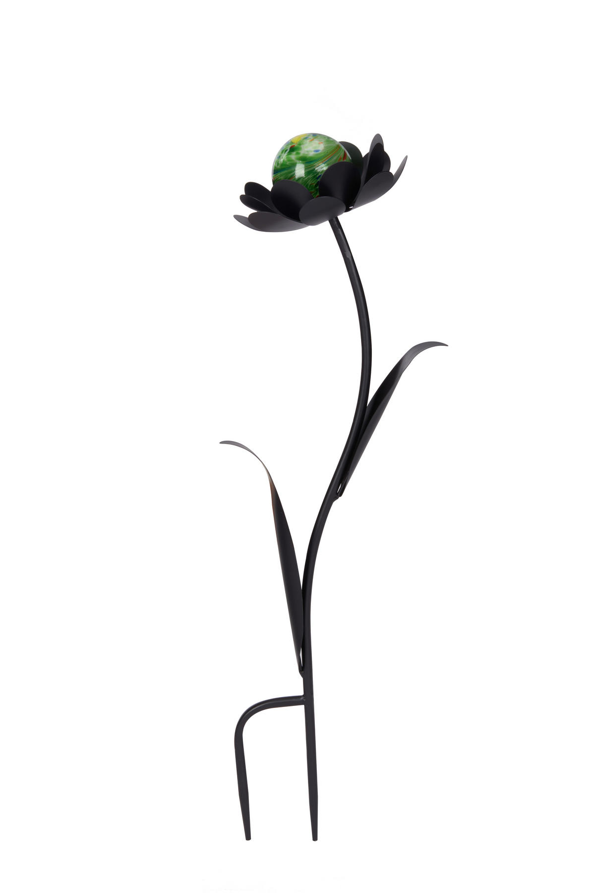 LESZÚRHATÓ KERTI DEKORÁCIÓ - fekete/zöld, Basics, üveg/fém (23/56/17cm) - Ambia Home