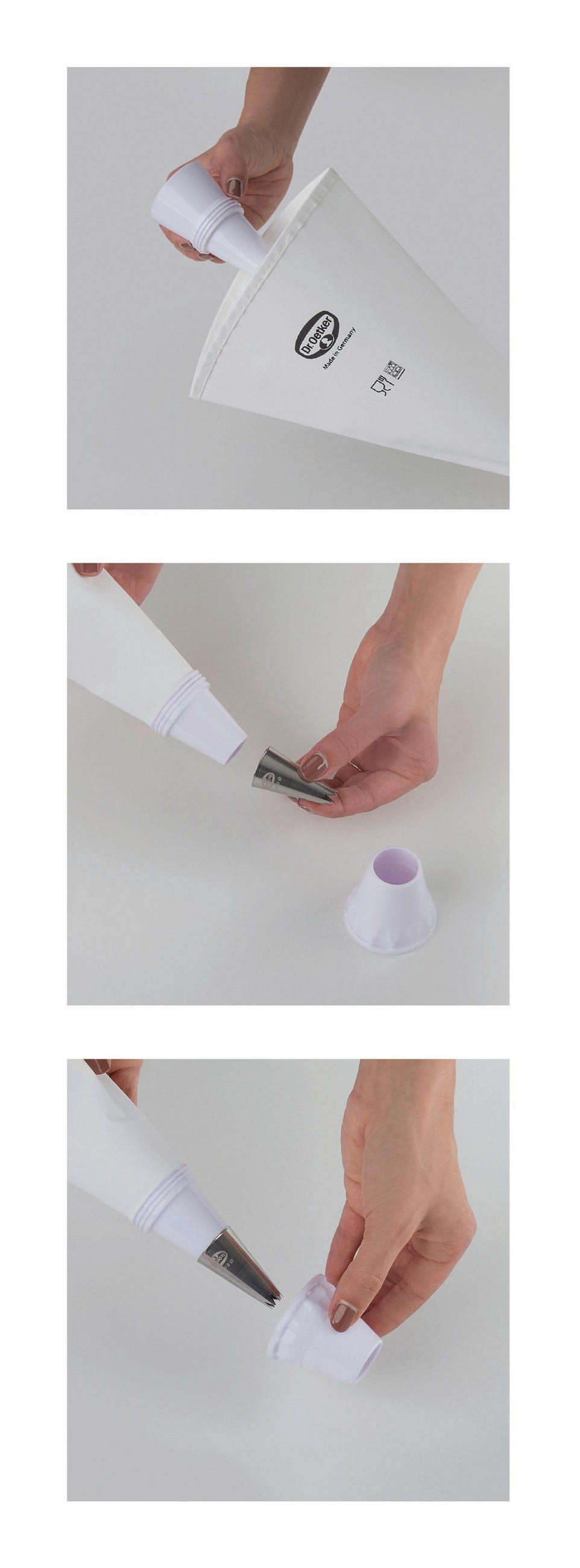 SPRITZBEUTEL - Weiß, Basics, Textil (23/8/5cm) - Dr.Oetker