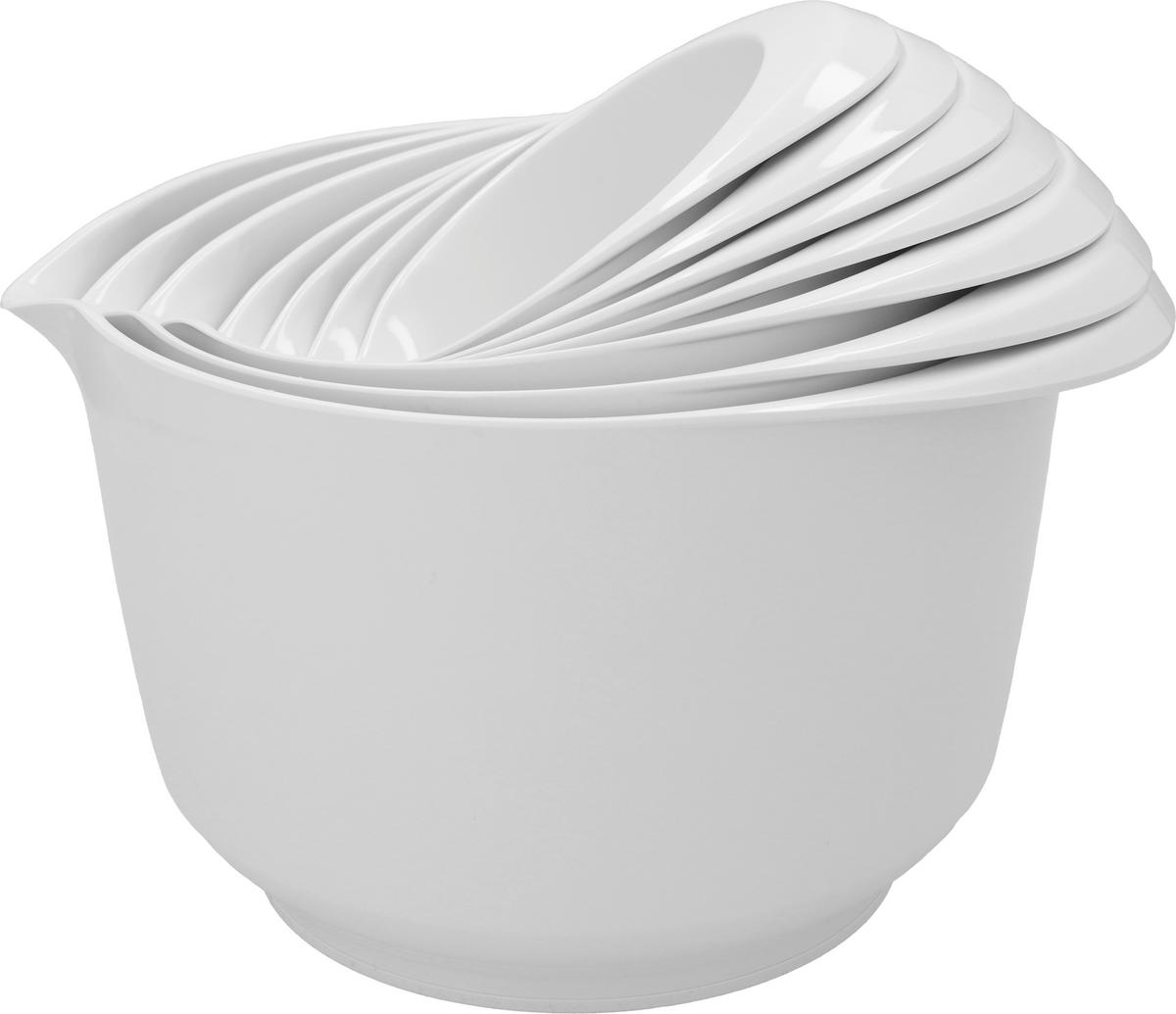 MISA NA MIEŠANIE, plast, 14.8/8.4/11,3 cm  - biela s vysokým leskom, Basics, plast (14.8/8.4/11,3cm) - Birkmann