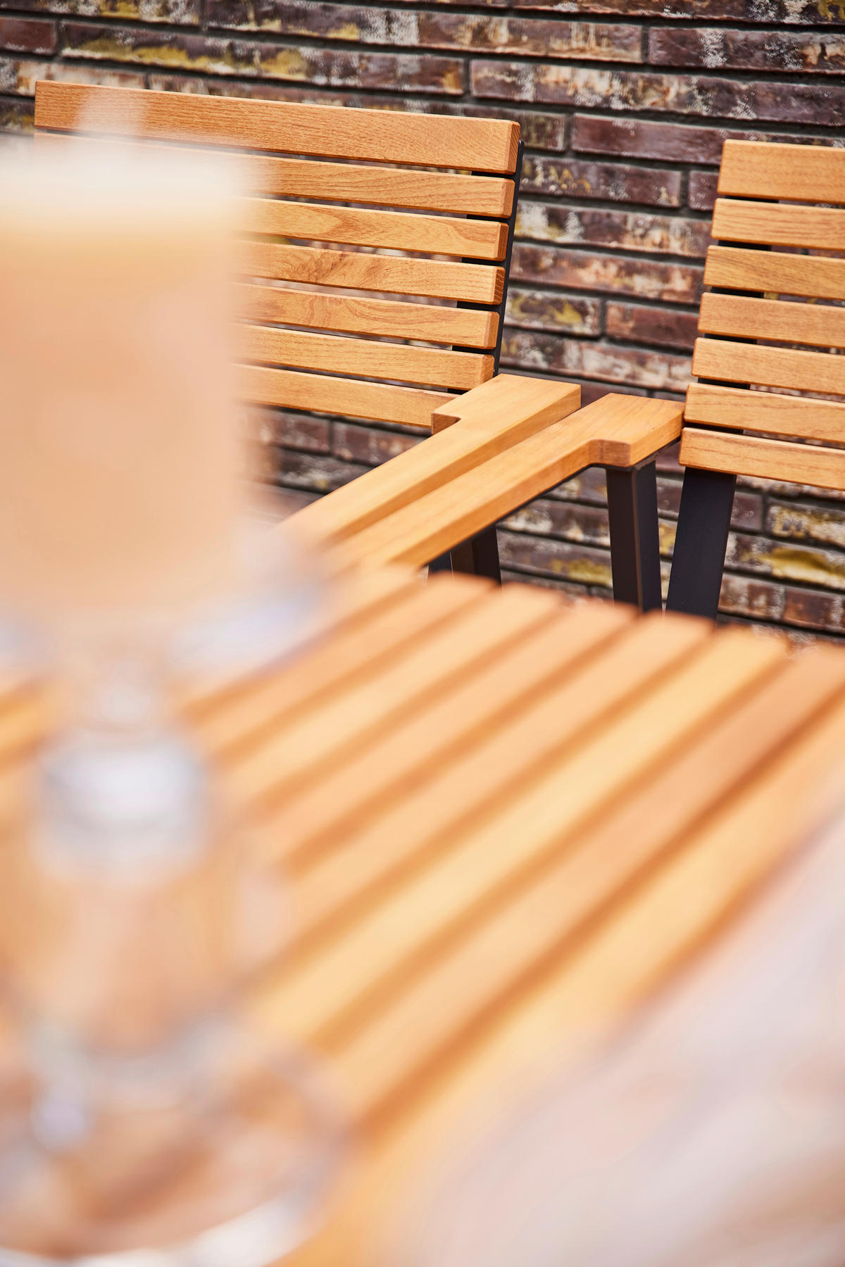 STAPELSESSEL Robinie Aluminium Robinienfarben  - Anthrazit/Robinienfarben, KONVENTIONELL, Holz/Metall (60/83/58,5cm) - Siena Garden