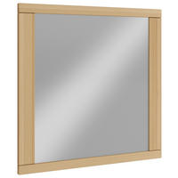 WANDSPIEGEL 80/80/2 cm    in rechteckig  - Buchefarben, Design, Glas/Holz (80/80/2cm) - Livetastic