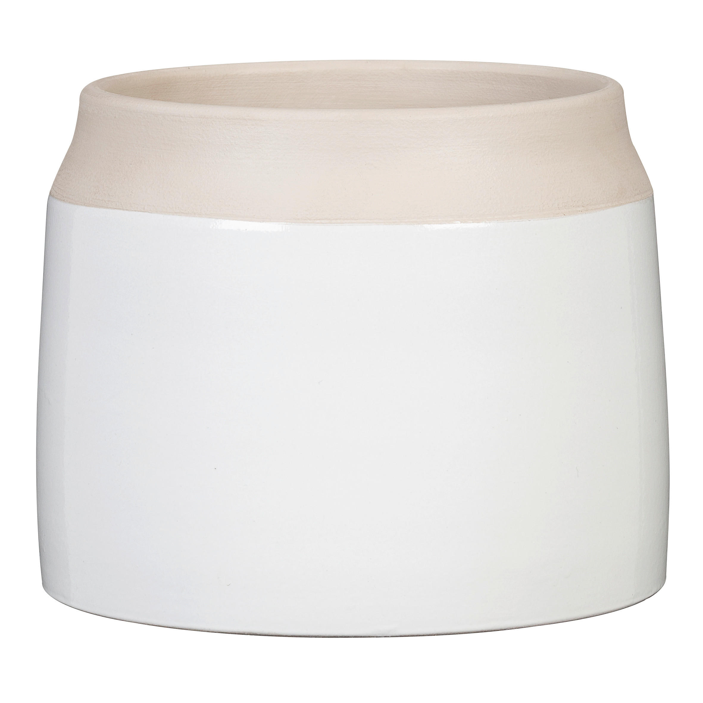 BLUMENTOPF  - Weiß, Basics, Keramik (25/25/21cm)