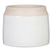 BLUMENTOPF  - Weiß, Basics, Keramik (25/25/21cm)
